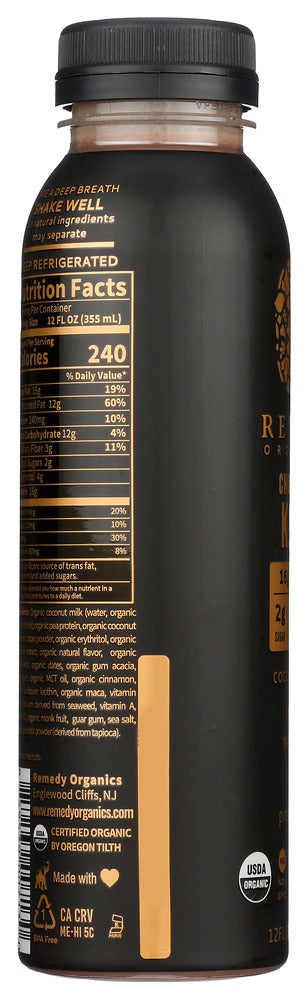 Remedy Organics: Bev Chocolate Keto, 12 Oz