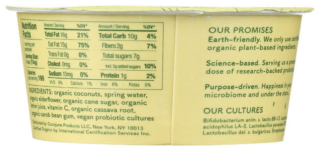 Cocojune: Yogurt Lemon Elderflower Organic, 4 Oz