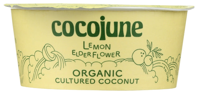 Cocojune: Yogurt Lemon Elderflower Organic, 4 Oz