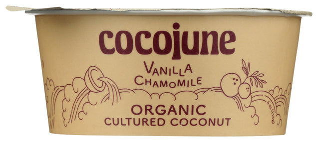 Cocojune: Yogurt Vanilla Chamomile Organic, 4 Oz