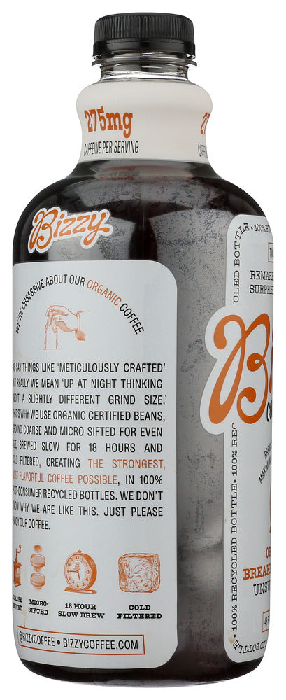 Bizzy Coffee: Coffee Cold Brew Breakfast Blend Organic, 48 Fo