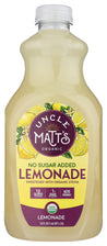 Uncle Matts Organic: Organic Lemonade No Sugar Added, 52 Fo