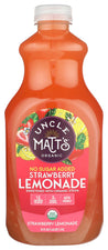 Uncle Matts Organic: Lemonade Strawberry No Sugar Added, 52 Fo