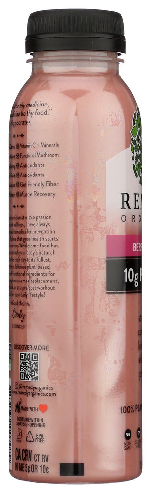 Remedy Organics: Berry Immunity Beverage, 12 Oz