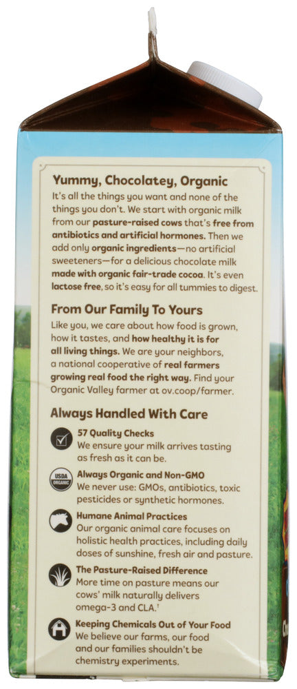 Organic Valley: Organic Low Fat Chocolate Milk Lactose Free, 64 Oz