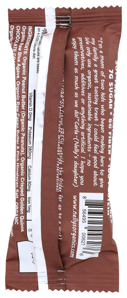 Nellys Organic: Peanut Butter Quinoa Bar, 1.6 Oz