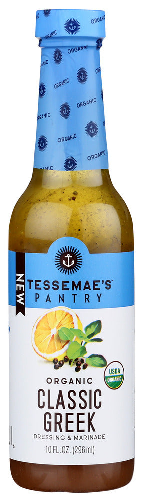 Tessemaes: Organic Dressing Classic Greek, 10 Oz