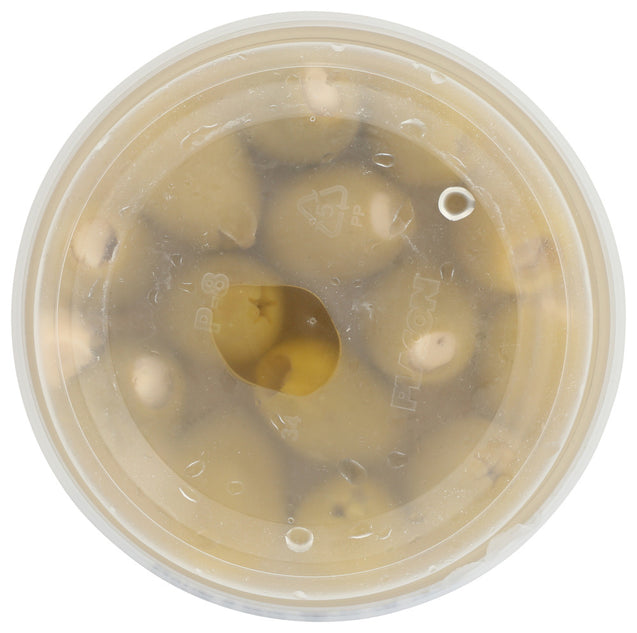Delallo: Organic Garlic Stuffed Pitted Olives In Brine, 4.5 Oz