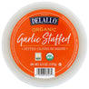 Delallo: Organic Garlic Stuffed Pitted Olives In Brine, 4.5 Oz