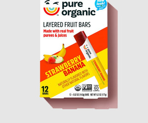Pure Organic: Strawberry Banana Fruit Bars, 6.2 Oz