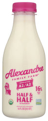 Alexandre Family Farm: Organic A2a2 Barista Style Half & Half, 16 Fo