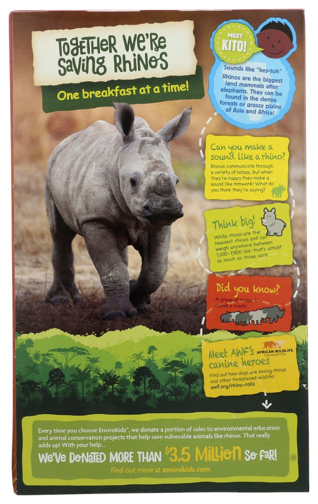 Natures Path: Rhino Rolls Cinnamon Cereal, 9.5 Oz