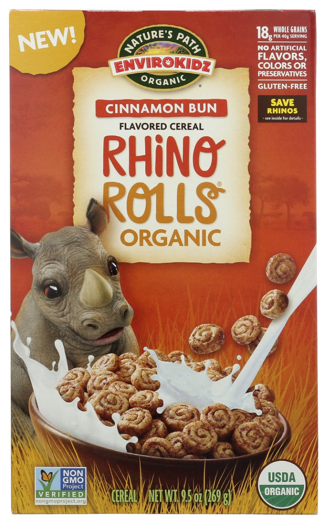 Natures Path: Rhino Rolls Cinnamon Cereal, 9.5 Oz