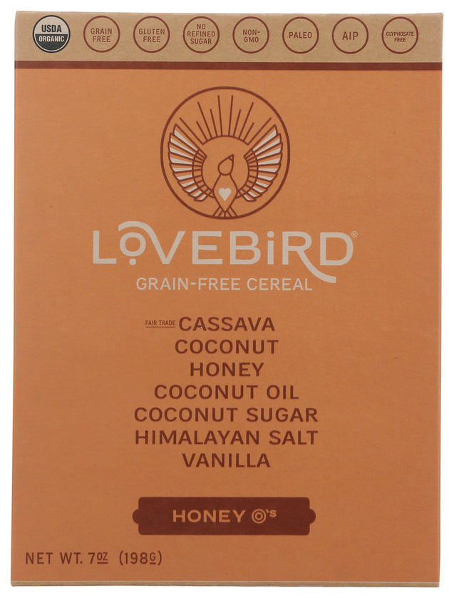 Lovebird: Cereal Grain Free Honey, 7 Oz