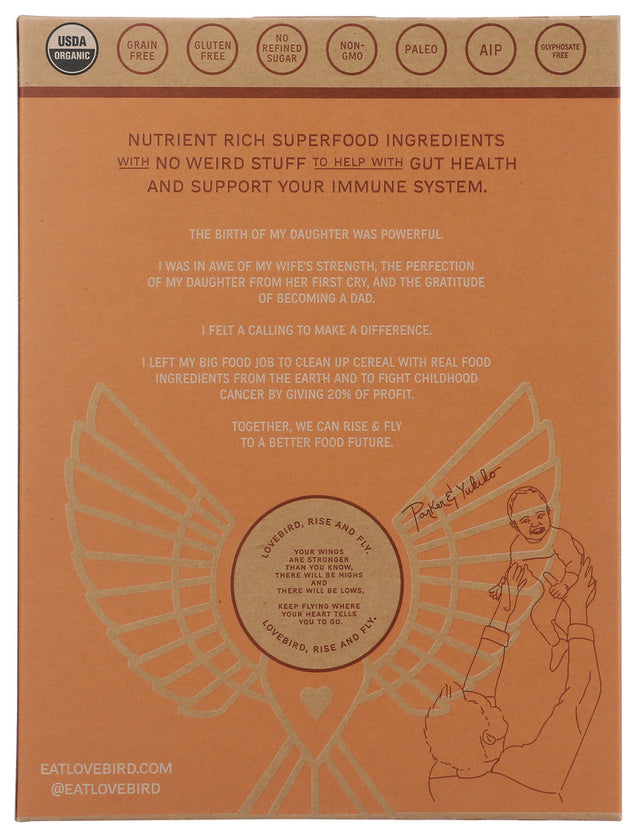 Lovebird: Cereal Grain Free Honey, 7 Oz