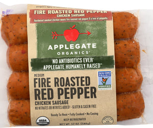 Applegate: Organic Fire Roasted Red Pepper Chicken Sausage, 12 Oz