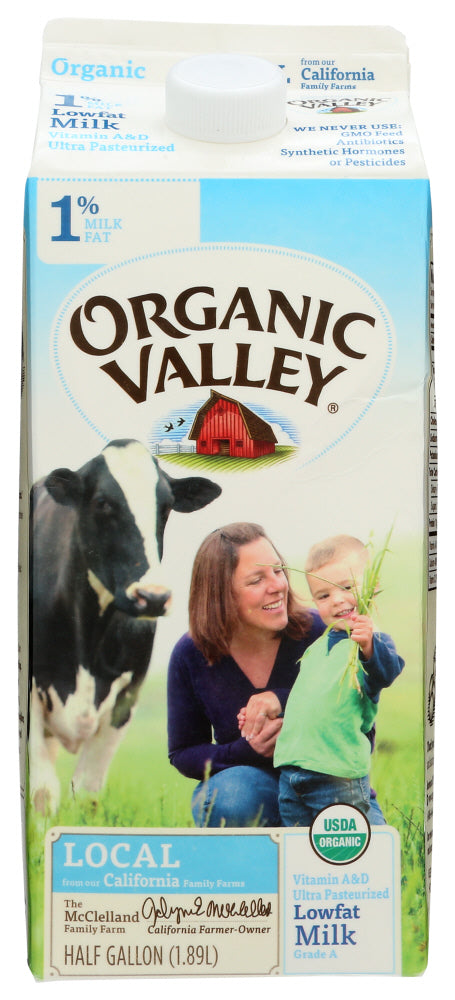 Organic Valley: 1% Milk Fat, 64 Oz