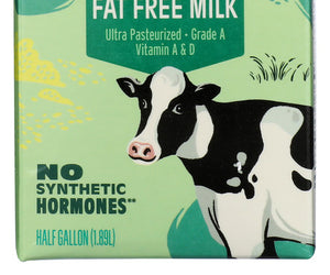Organic Valley: Fat Free Milk, 64 Oz