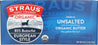 Straus: Organic Unsalted European Style Butter, 1 Lb