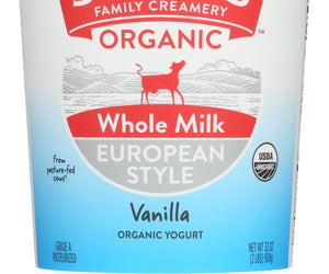 Straus: Organic Whole Vanilla European Style Yogurt, 32 Oz