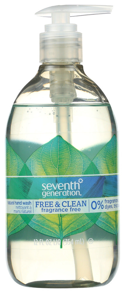 Seventh Generation: Hand Wash Free And Clean Unscented, 12 Oz