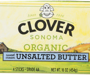 Clover Sonoma: Organic Unsalted Butter, 16 Oz