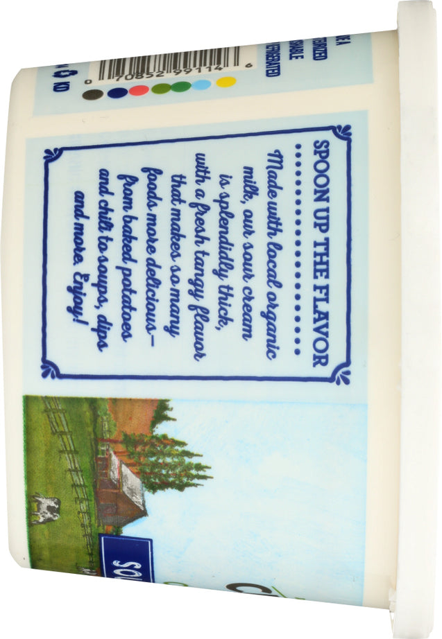Clover Sonoma: Organic Sour Cream, 16 Oz