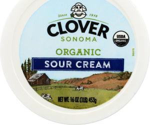 Clover Sonoma: Organic Sour Cream, 16 Oz