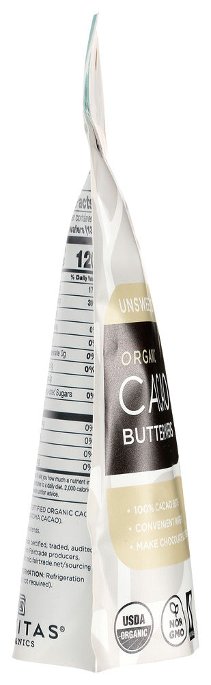 Navitas: Organic Cacao Butter Wafers, 8 Oz