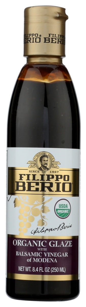 Filippo Berio: Organic Glaze Balsamic Vinegar, 8.4 Fo