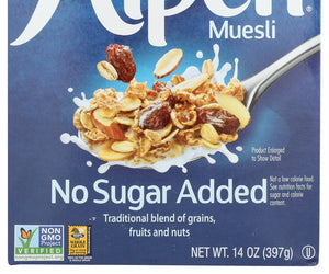 Alpen: Muesli Cereal No Sugar Added, 14 Oz