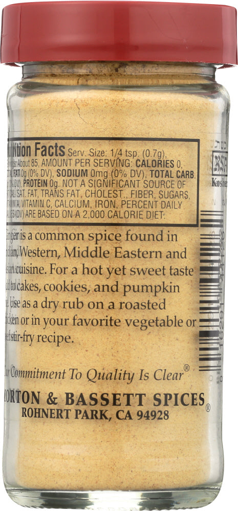 Morton & Bassett: Ground Ginger, 2.1 Oz