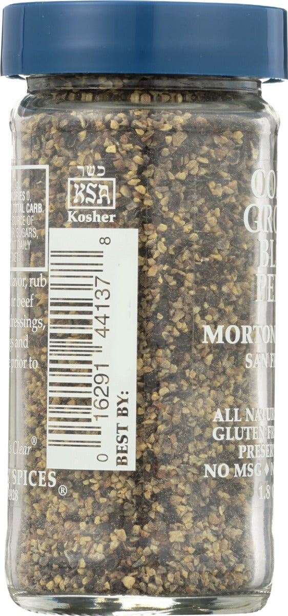 Morton & Bassett: Coarse Ground Black Pepper, 1.8 Oz