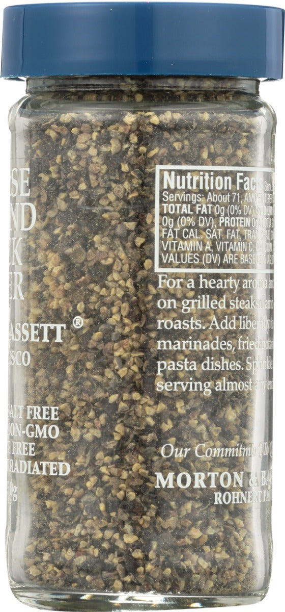 Morton & Bassett: Coarse Ground Black Pepper, 1.8 Oz