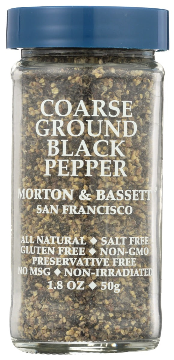 Morton & Bassett: Coarse Ground Black Pepper, 1.8 Oz