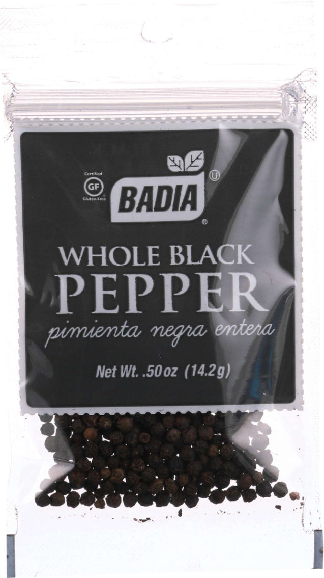 Badia: Whole Black Pepper, 0.5 Oz