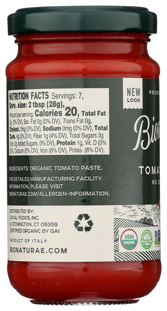 Bionaturae: Organic Tomato Paste, 7 Oz