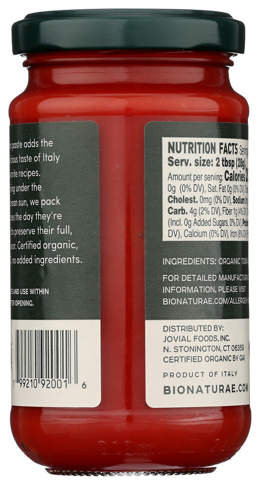 Bionaturae: Organic Tomato Paste, 7 Oz