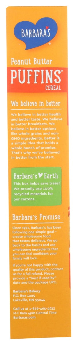 Barbaras: Puffins Peanut Butter Cereal, 11 Oz
