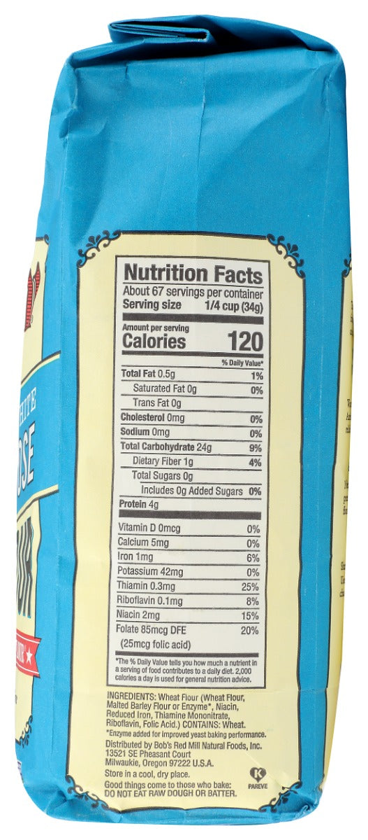 Bobs Red Mill: Unbleached White All Purpose Flour, 5 Lb