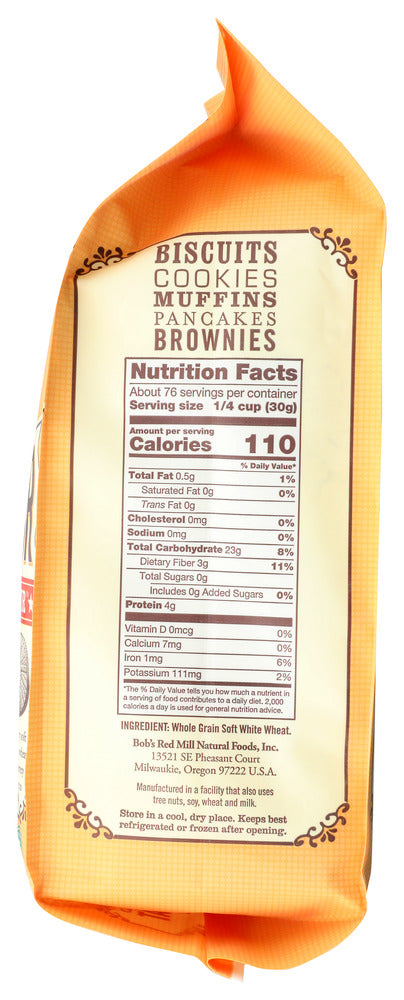 Bob's Red Mill: Stone Ground Whole Wheat Pastry Flour, 5 Lb