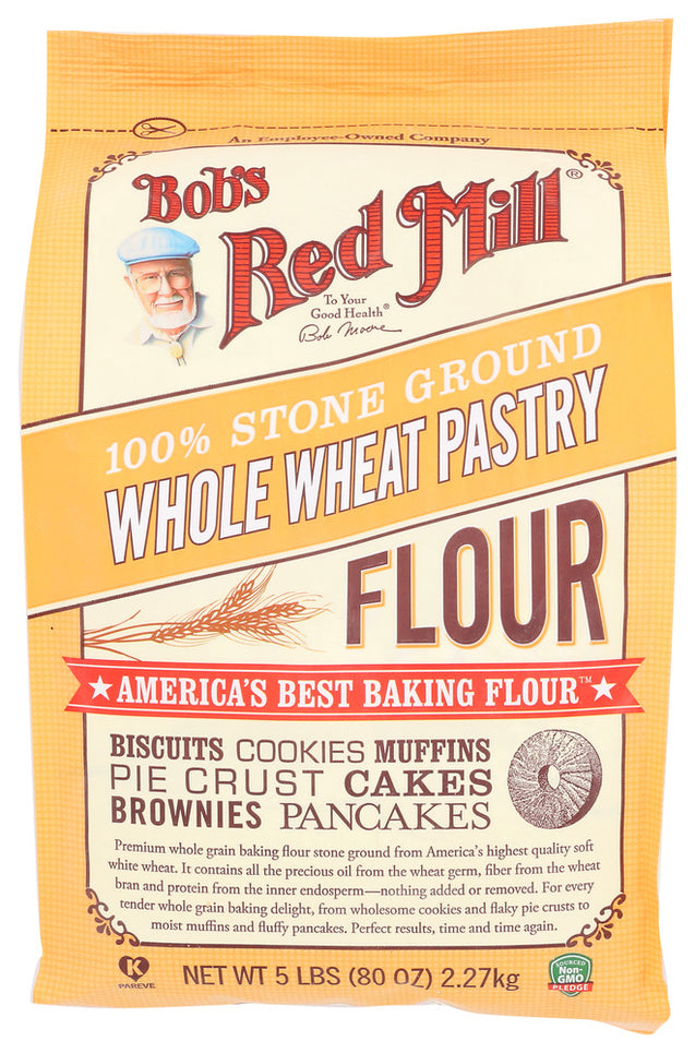 Bob's Red Mill: Stone Ground Whole Wheat Pastry Flour, 5 Lb