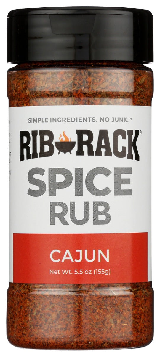 Rib Rack: Cajun Spice Rub Seasoning, 5.5 Oz