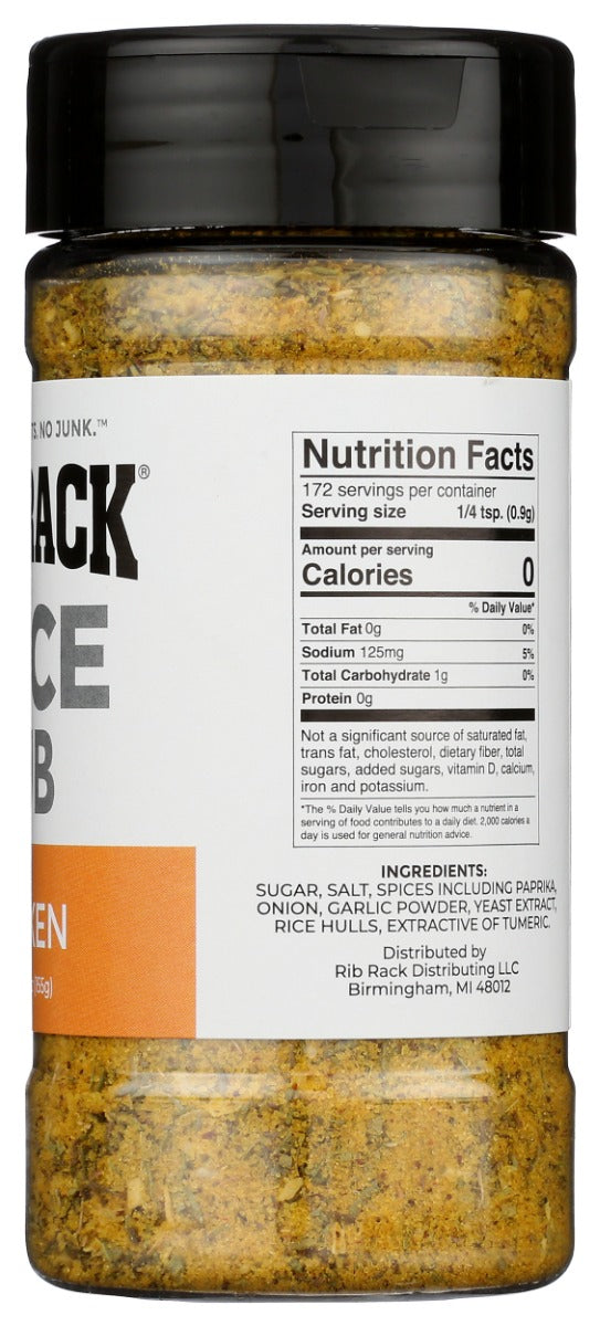 Rib Back: Chicken Spice Rub Seasoning, 5.5 Oz