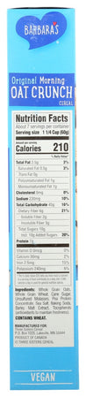 Barbaras: Morning Oat Crunch Original Cereal, 14 Oz