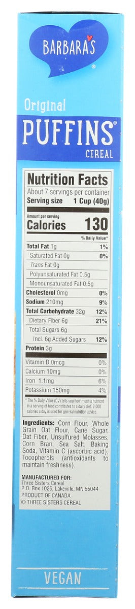 Barbaras: Original Puffins Cereal, 10 Oz