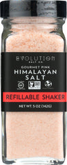 Evolution Salt Co.: Gourmet Pink Himalayan Salt Refillable Shaker, 5 Oz