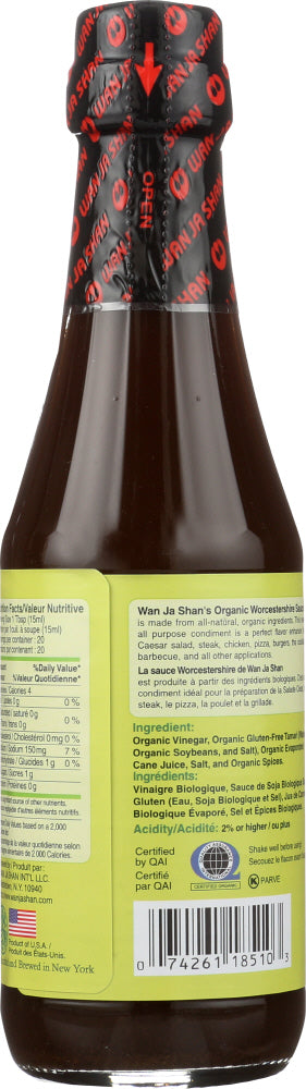 Wanjashan: Organic Worcestershire Sauce, 10 Oz