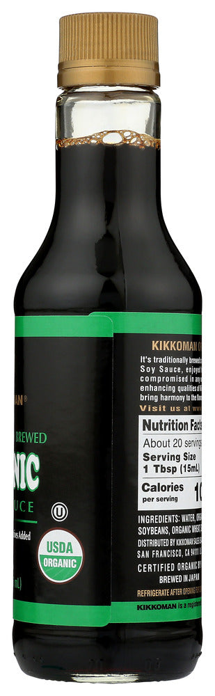 Kikkoman: Organic Soy Sauce, 10 Oz