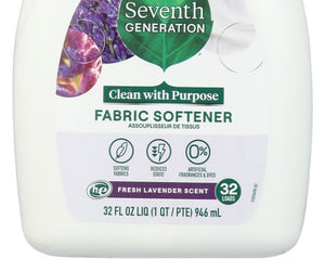 Seventh Generation: Liquid Fabric Softener Fresh Lavender, 32 Oz